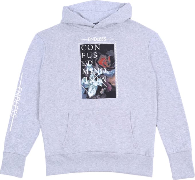 Grijs gemêleerd sweatshirt