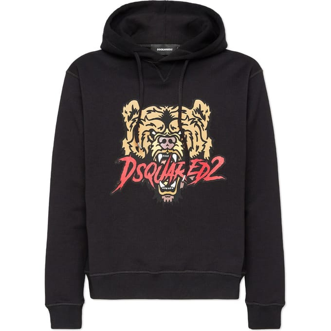 Coole hoodie met Angry Bear-logo
