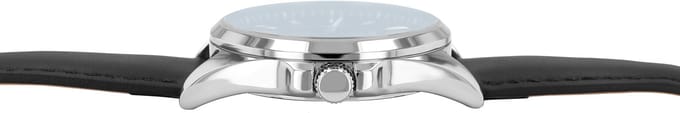 JUST WATCH herenhorloge echt leer datumweergave