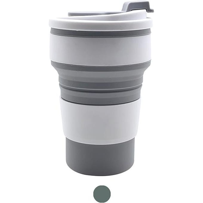 350ml Silicone Multifunctionele Hoge Temperatuur En Broei Bestendig Draagbare Opvouwbare Waterbeker Met Deksel