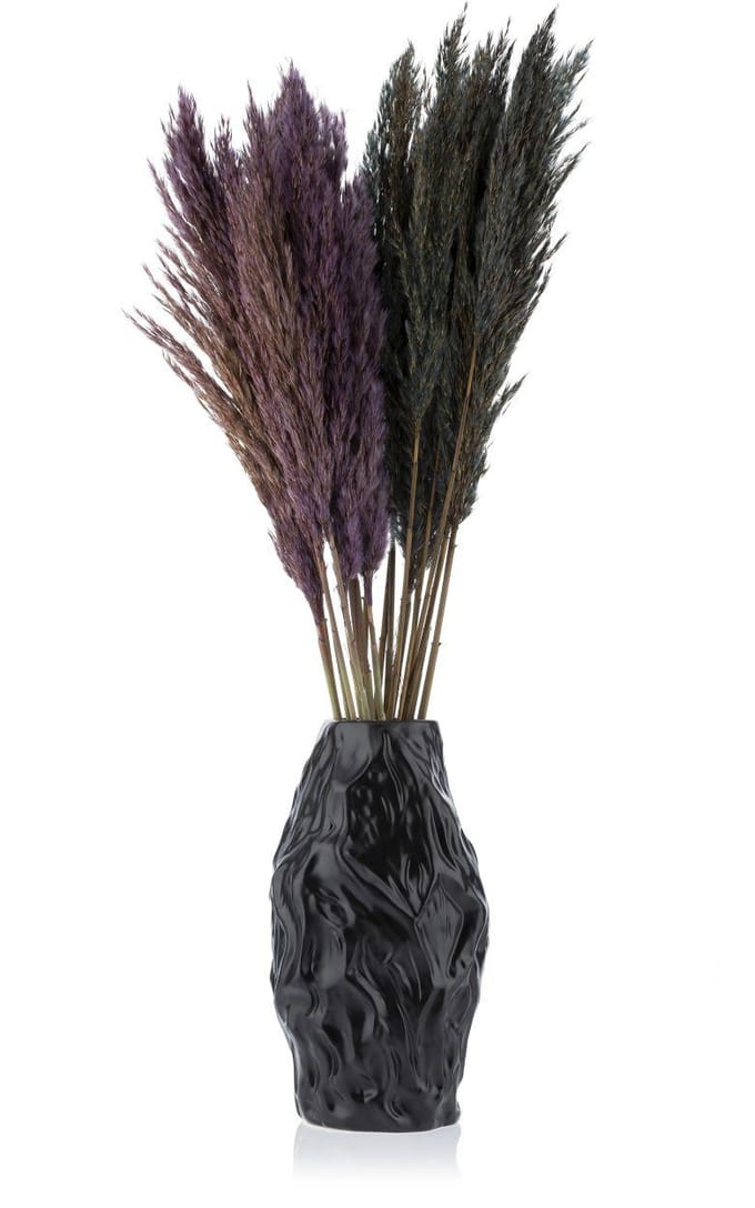 Flore Louis - Vaas - Keramiek - Zwart - Modern - Elegantie - 29 cm