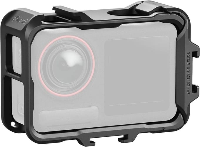 Actiecamera Kooi - Beschermend Frame - Video Opnames - Meerdere Uitbreidingsinterfaces - 83 x 59 x 32 mm - Zwart