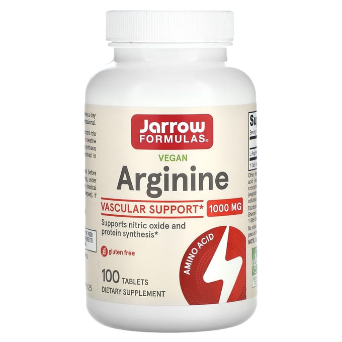Jarrow Formulas, Arginine, 1000 mg, 100 tabletten
