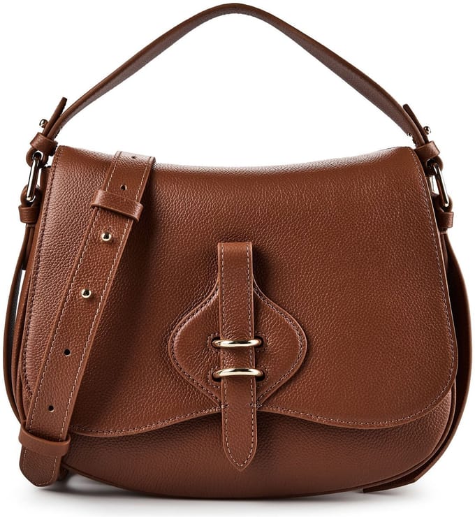 Coccinelle Mavery Schoudertas Leder 27 cm - Dames - cognac