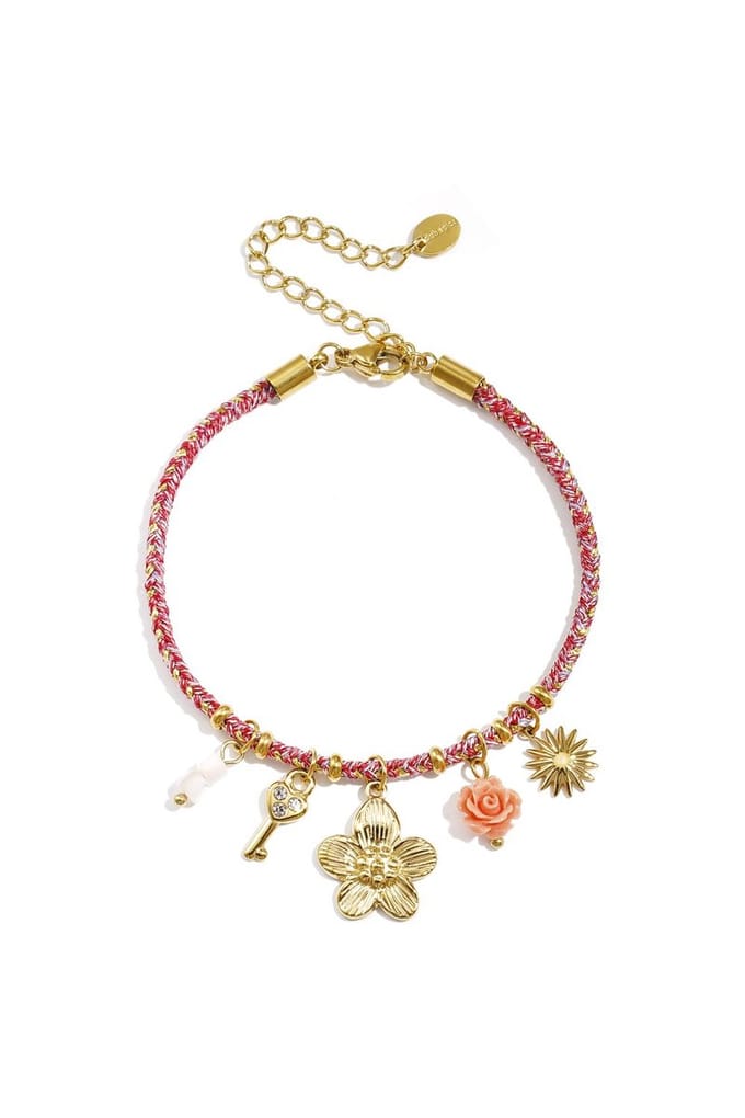 Armband Met Variërende Hangers Oranje