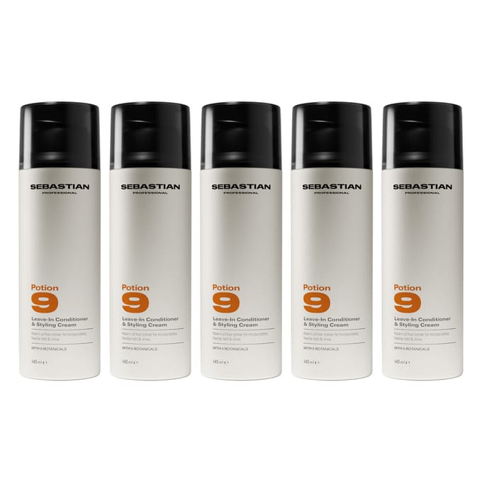 5x Sebastian Potion 9 Leave-In Conditioner & Styling Cream 150ml