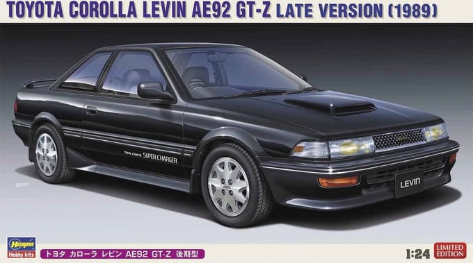 Hasegawa Modelbouwpakket Auto - 20486 Toyota Corolla Levin AE92 GT-Z Car Plastic - 1:24 - Modelbouw