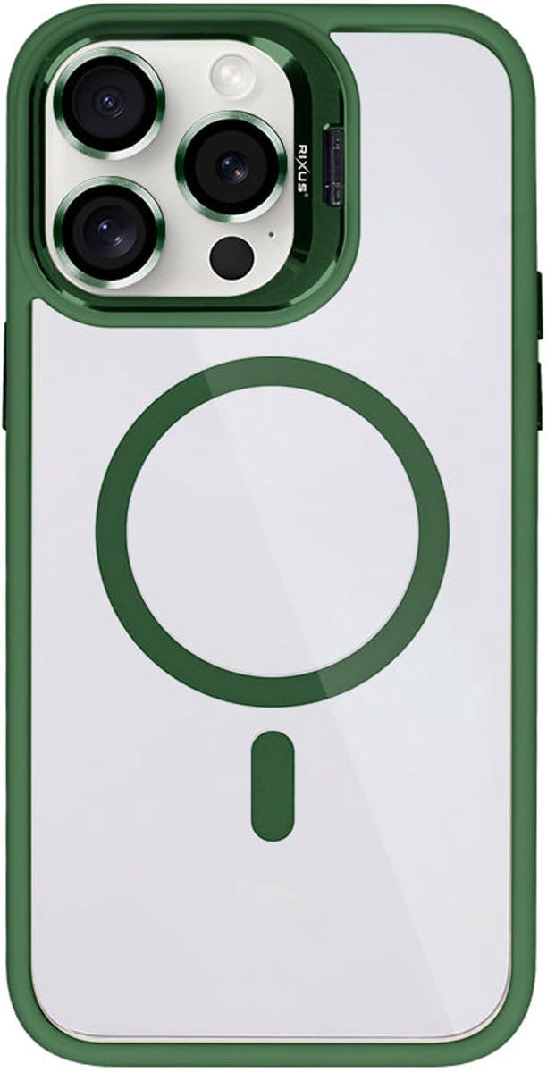 Rixus Classic 03 Case With MagSafe For Apple iPhone 14 Pro Max Dark Green