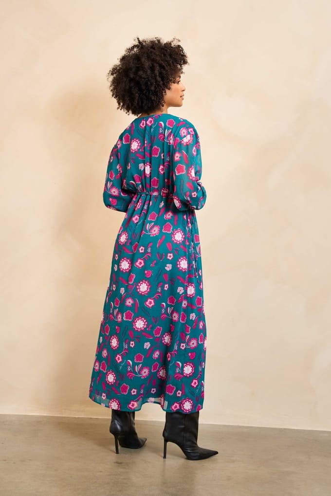 Jurk Caela | Silver Flower