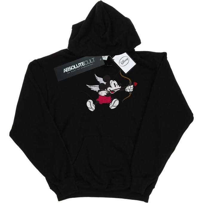 Disney Dames/Dames Mickey Mouse Love Cherub Hoodie (Zwart)