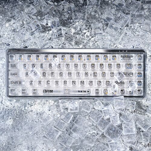 Lofree OE907 65% Mechanisch Toetsenbord Transparant - QWERTY Bluetooth 5.1 - 30,6x14,4x4,3 cm