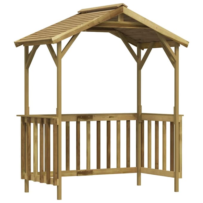vidaXL - Barbecue-overkapping - 163,5x93x210 - cm - geïmpregneerd - grenenhout