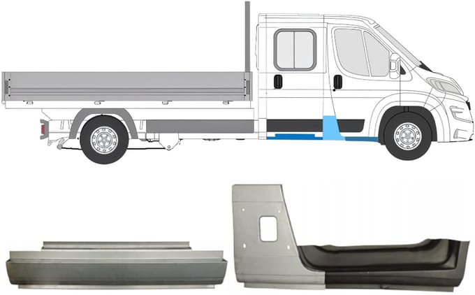 Reparatiepaneel set voor Opel Movano 2021-2026 / Rechts