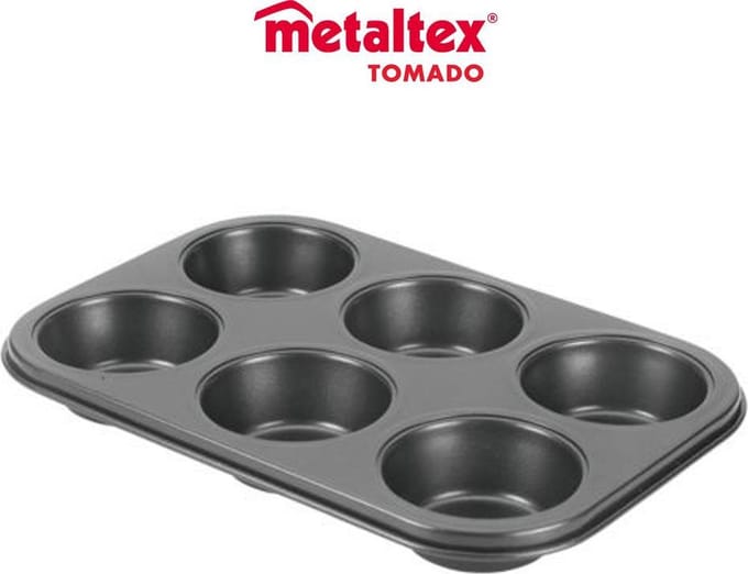 Metaltex By Tomado RVS Bakvorm 7.5 cm | 6 Vaks
