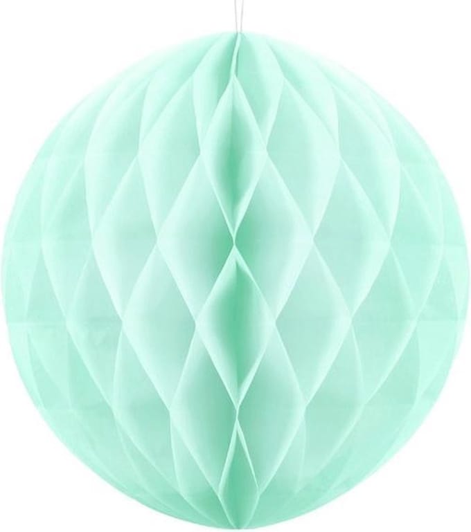 Honeycomb Bal Mintgroen 30cm
