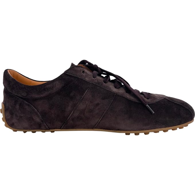 Tod's Lage Sneakers in Bruin Suède
