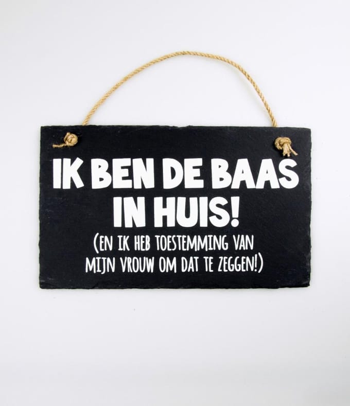 Leisteen - ik ben de baas in huis