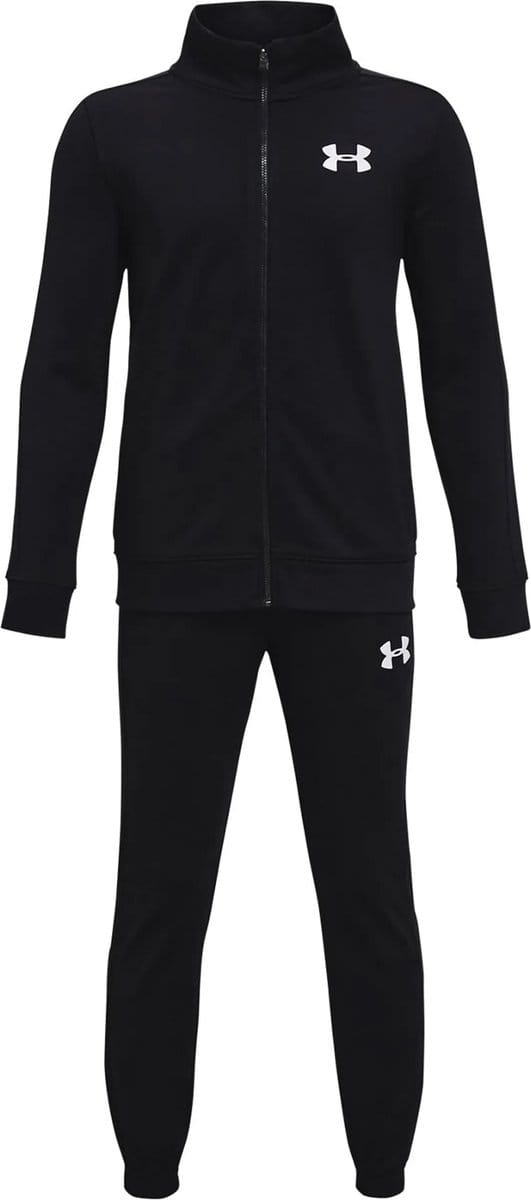Under Armour UA Rival Knit Track Suit-BLK Jongens Trainingspak - Zwart - Wit