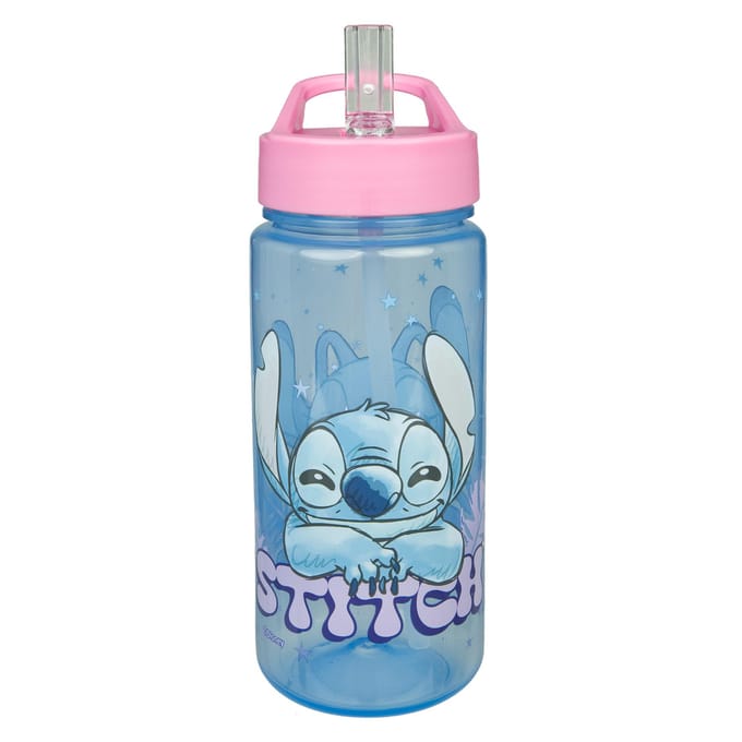 Undercover drinkfles Stitch - 500ml roze blauw BPA vrij.