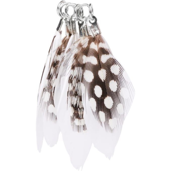 Veer-Decoratieve hanger met punten - Wit