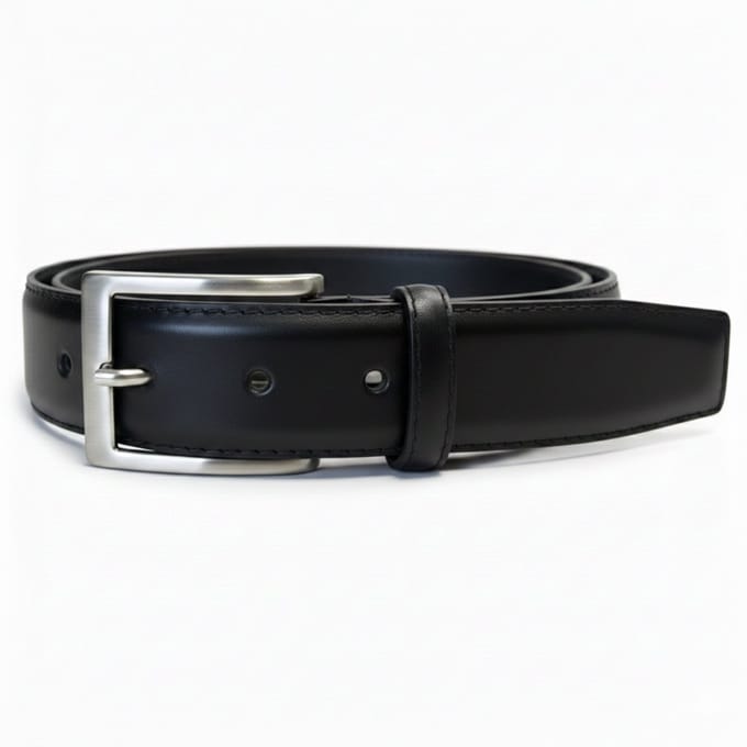 Heren Riem – 35 mm breed - Broekriem Leer - Gestikt