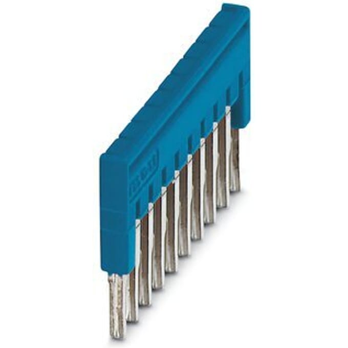 Phoenix Contact 10-Pool Brugconnector 3.5mm Blauw - 3213125 [2 Stuks]