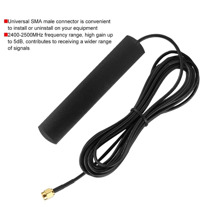 Antenne patch Bluetooth Wifi 2.4G SMA GPS pour adaptateur USB IP PC caméra carte PCI PCIe