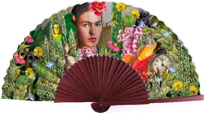 Lanzfeld - Waaier - Handwaaier - Bamboe - Frida Kahlo
