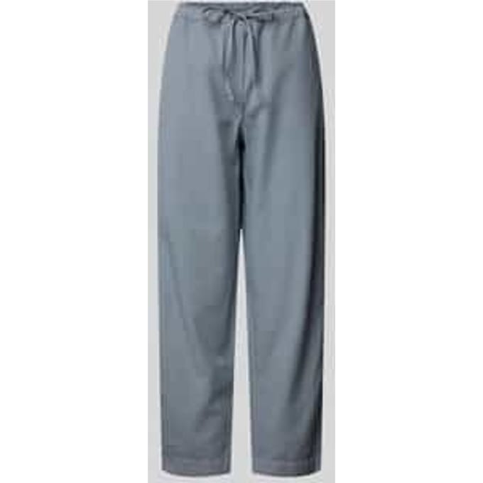 Relaxed fit linnen broek met tunnelkoord