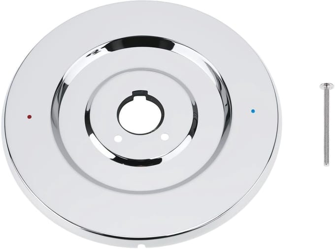 Dailygoods - Chromen Rozet voor Bad- en Douchekranen Compatibel met Moen