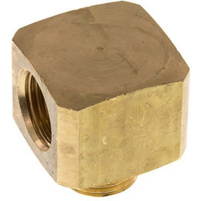 90° L-Koppeling G1/2'' Buitendraad X Binnendraad Messing 16bar