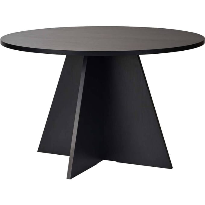 Asir - Eettafel - Hout Zwart - 120 x 120 x 75 cm
