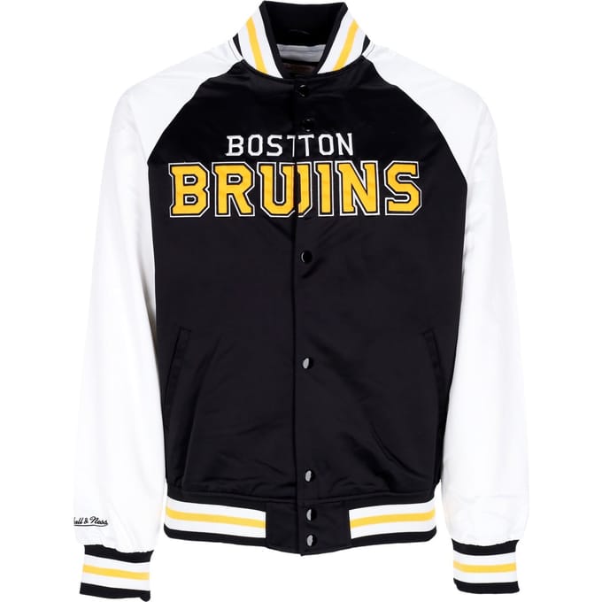 Heren bomberjack NHL Primetime Lw satijnen jack Bosbru zwart