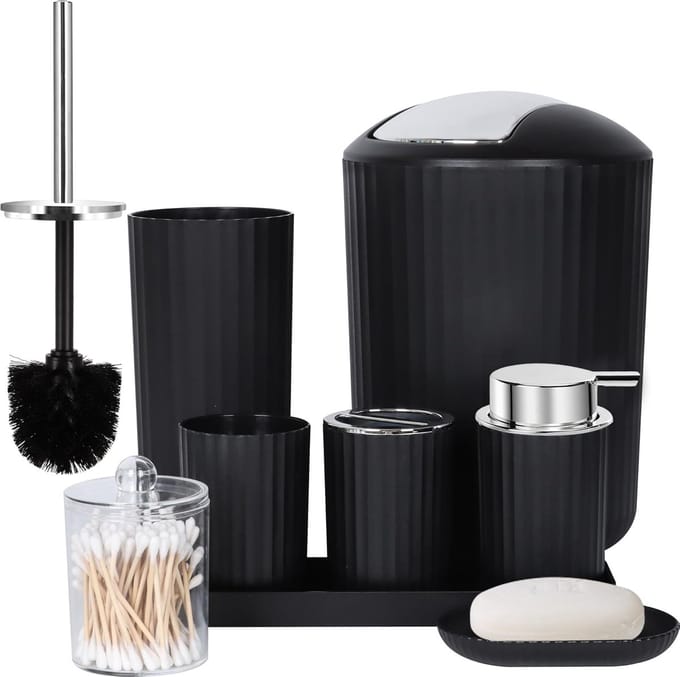 Famanu - badkamer accessoires set \ Ensemble d'accessoires de salle de bain 8