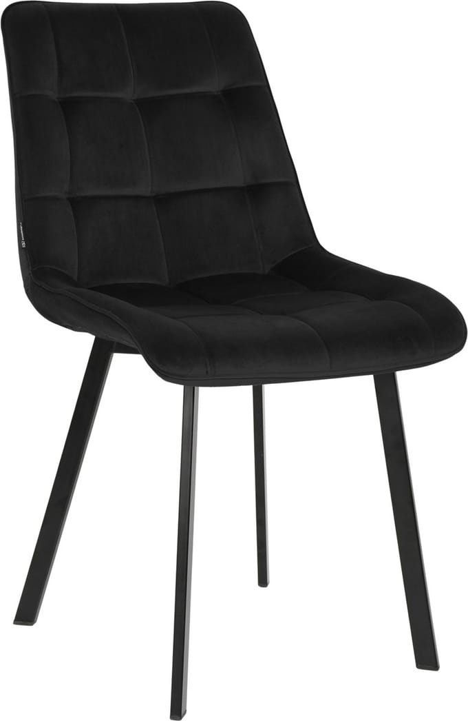 ExitoDesign TULUZA Serie - Eetkamerstoel - Zwart - Velvet - Stijlvol Pikering