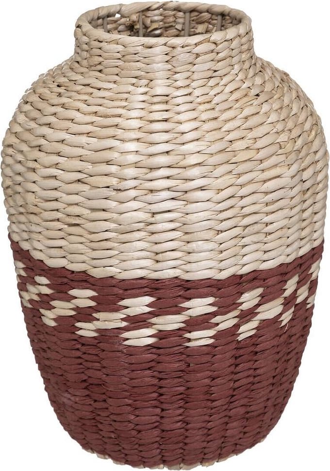 Gevlochten vaas CARMEN, 32 cm