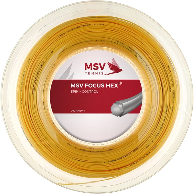 MSV Focus-HEX Rol Snaren 200m-Geel