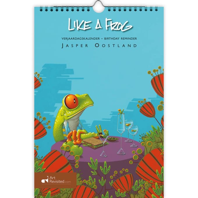 Jasper Oostland Verjaardagskalender - Like a frog - A4