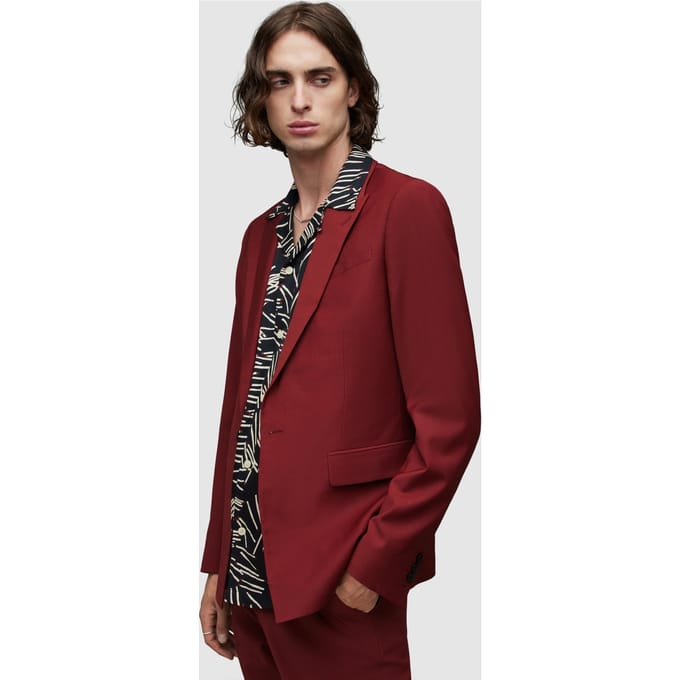 AllSaints Raides Blazer Dulled Red Taglia: 34 | Blazers Outlet | Uomo | Rosso