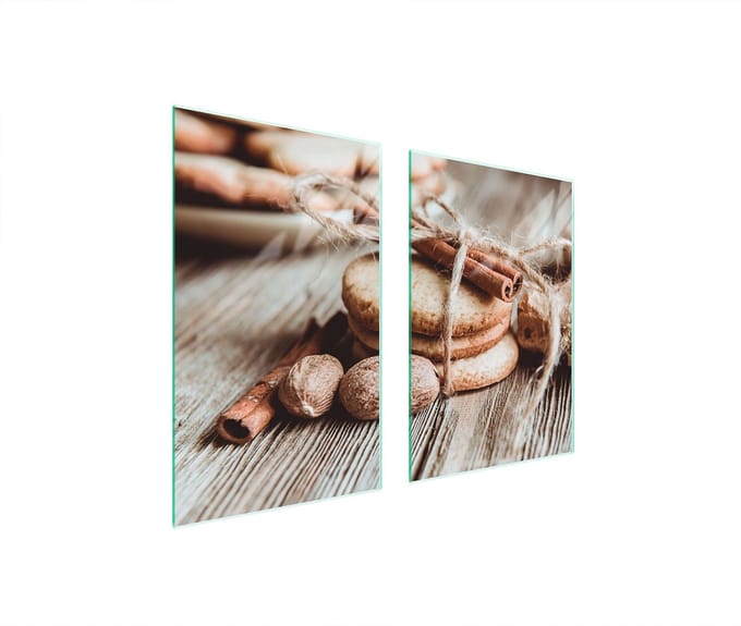 TMK ArtDeko - Kookplaat achterwand - 65x52 cm - Ceylon - Glas