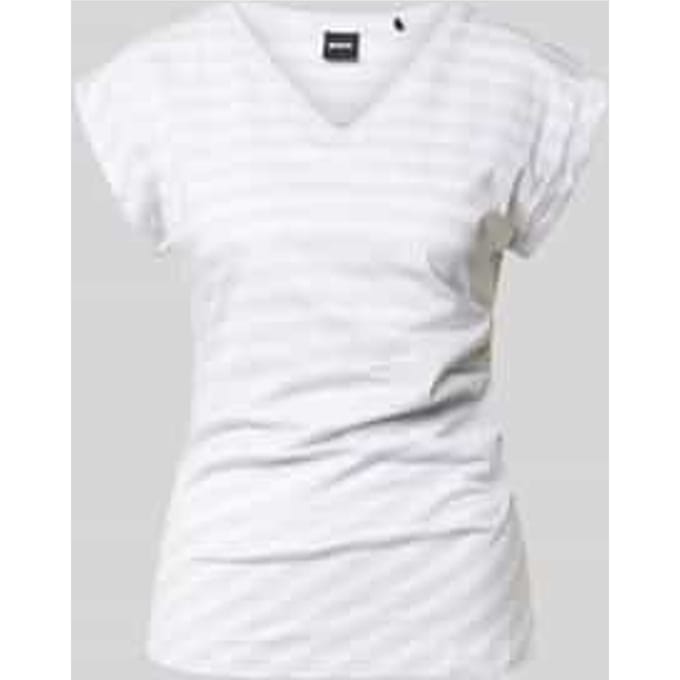 Slim fit T-shirt van 100% katoen model 'EVKA'