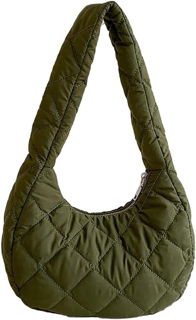 Schoudertas Dames - Okseltas Pluizig - Dagelijks Gebruik - Gewatteerd Nylon - 23 cm - Niet gespecificeerd