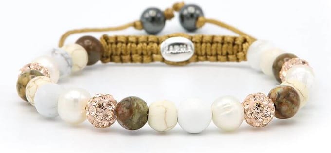 Karma Armband Spiral Elva Rosé Crystal