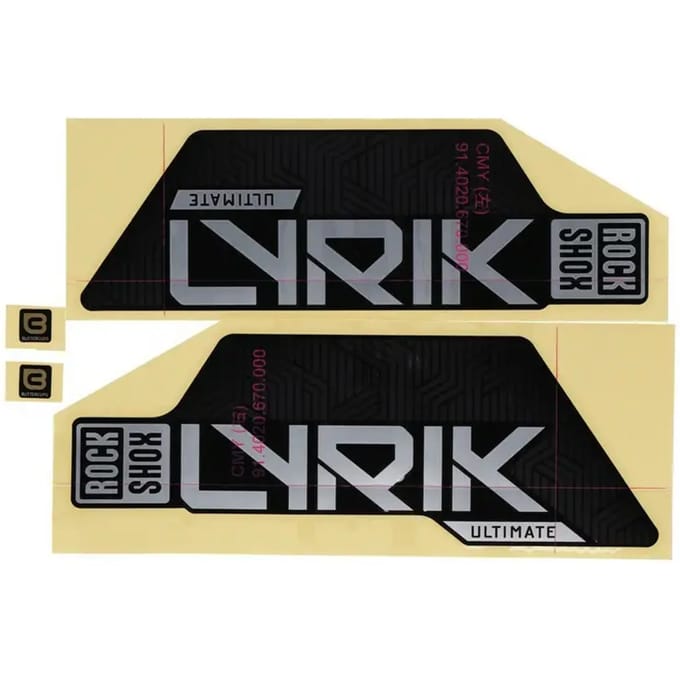 Fietsvorksticker kit Rockshox H Lyrik Ultimate Flight