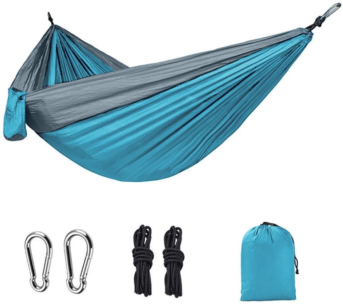 Campinghangmat met muskietennet – 2-persoons, 300kg, 270x140cm
