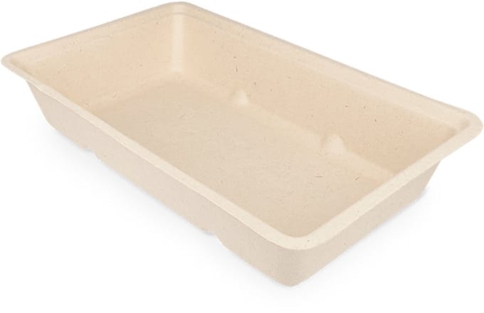 Snackbakje | A14 | Bagasse | PFAS-vrij | 500 stuks