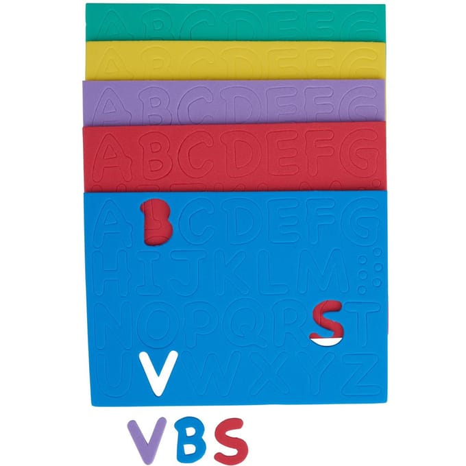 Foam vellen Gestempelde onderdelen - Letters
