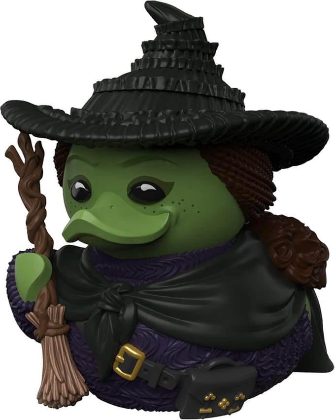 Verzamelbare Rubberen Eend Figuur Geïnspireerd op The Wicked Karakter