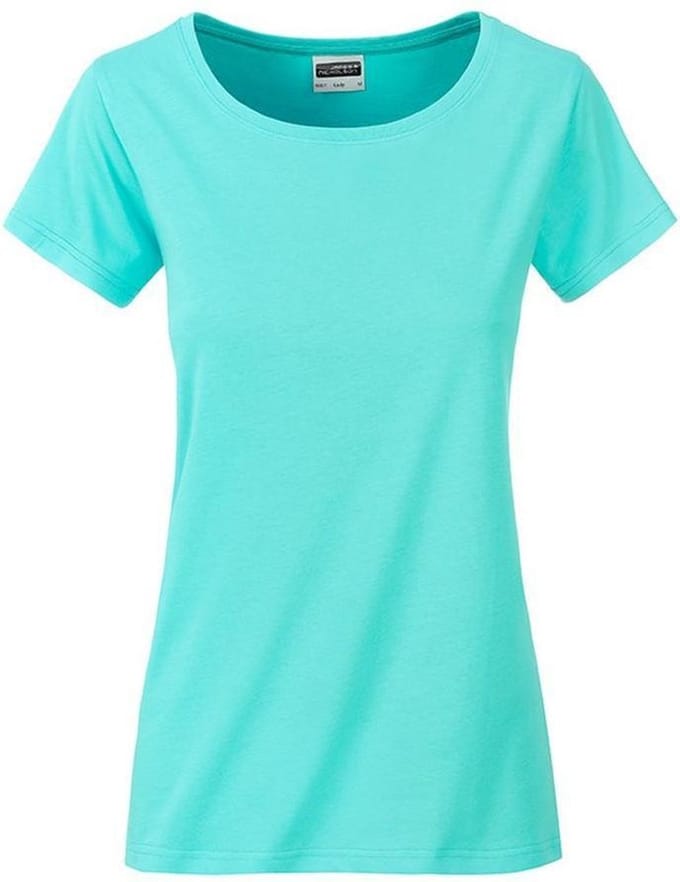 James and Nicholson Dames/dames Basic Organic Katoenen T-Shirt (Munt)