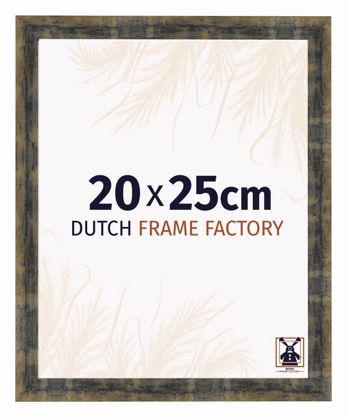 Fotolijst 20x25 cm - MDF - Blauw Goud Gemeleerd - Praag
